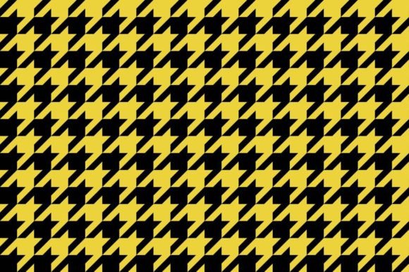 Download Yellow and Black Houndstooth Pattern - Houndstooth Collection