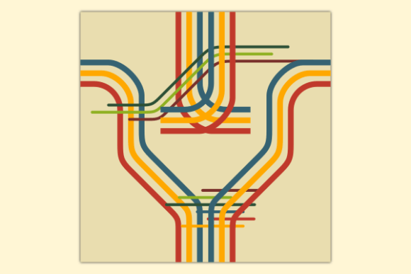 Download Retro Rainbow Stripes Soft Pattern - Stripes Collection