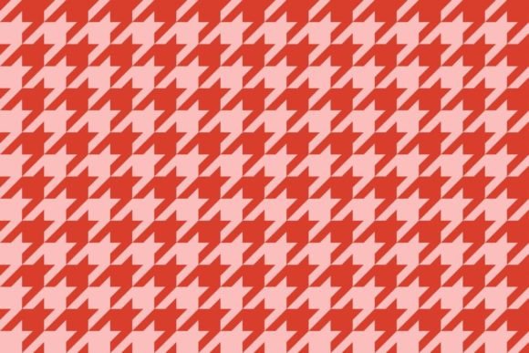 Download Seamless Red Houndstooth Pattern - Houndstooth Collection