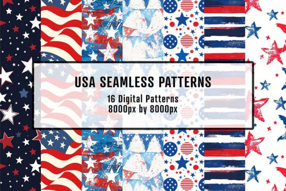 Download American Patterns,Stars and Stripes - Stripes Collection