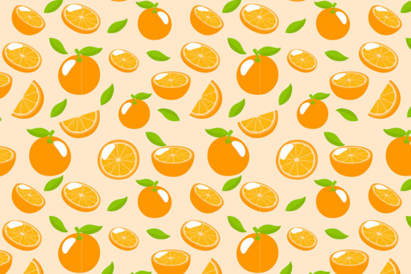 Download Orange Fruit Pattern Design Background - Fruit pattern Collection