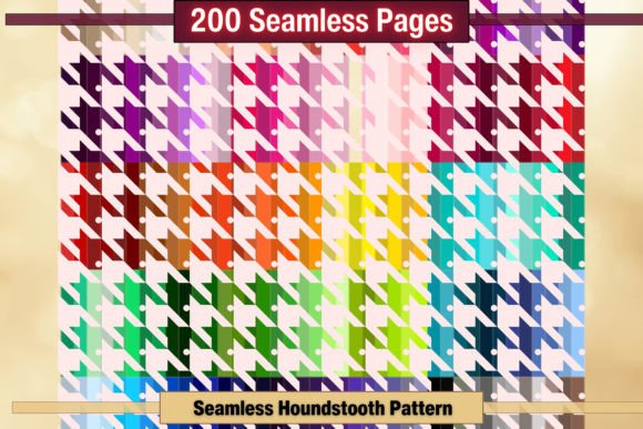 Download Seamless Houndstooth Pattern Pages - Houndstooth Collection