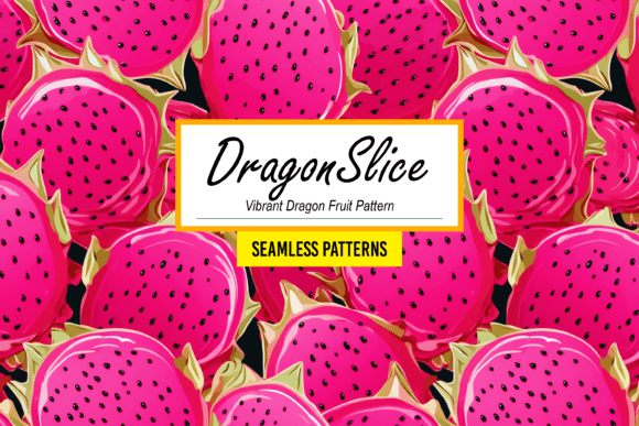 Download DragonSlice: Red Dragon Fruit Pattern - Fruit pattern Collection