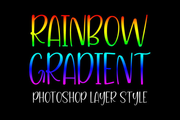Download Bright Rainbow Gradient Layer Style - Style Collection