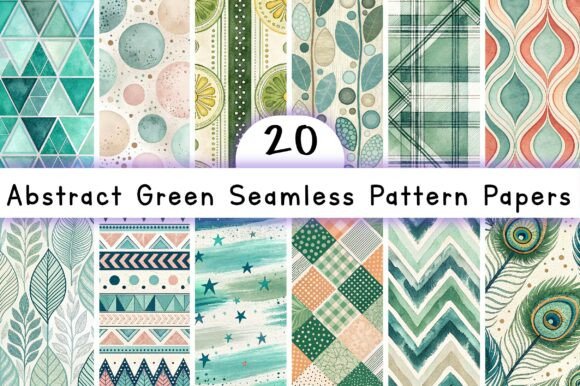 Download Abstract Green Seamless Pattern Papers - Abstract Collection