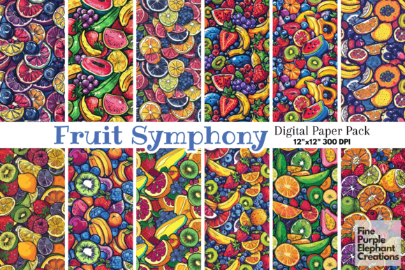 Download Citrus Berry Fruit Pattern BBQ Foodie - Fruit pattern Collection
