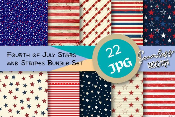 Download Fourth of July Stars and Stripes Bundle - Stripes Collection