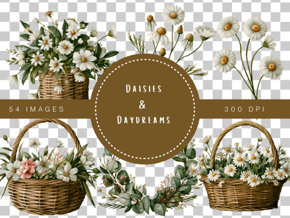 Download Daisies &amp; Daydreams Cottage Garden Clipa - Premium Resources