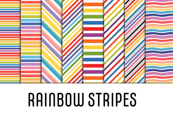 Download Rainbow Stripes Seamless Pattern - Stripes Collection